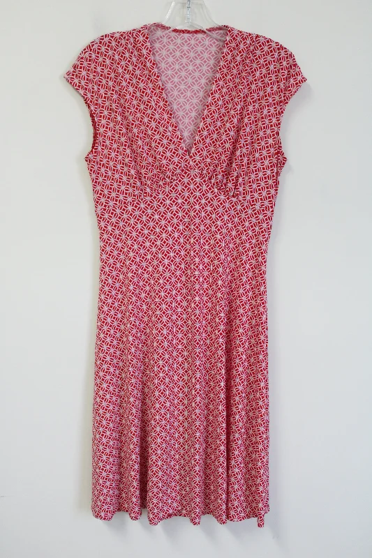 Red & White Dress | L Tunics Timeless classic