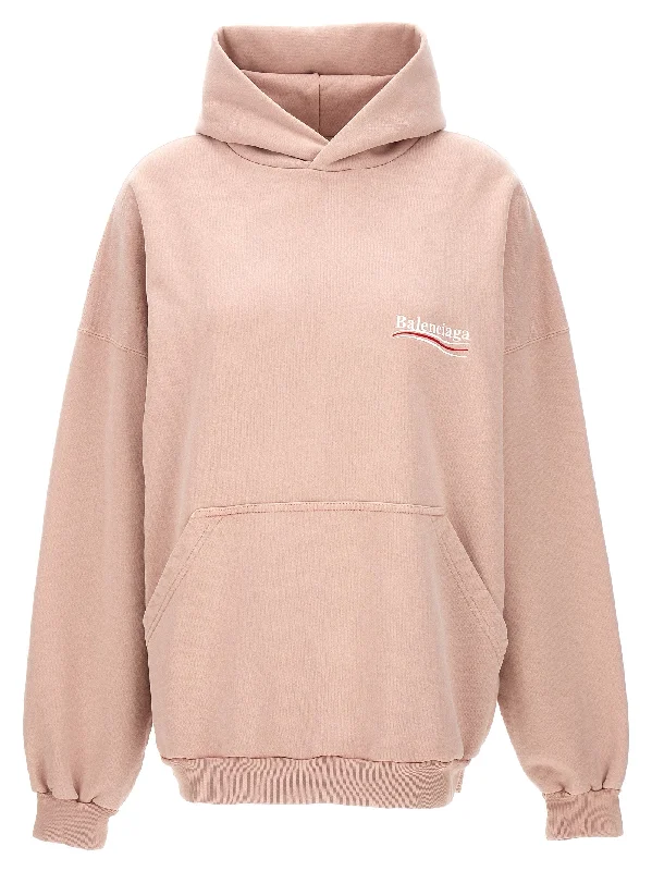 Political Campaign Hoodie Hoodie with Zipper Placket Modern Functional