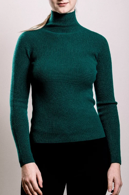 Cashmere Turtle Neck Sweater - Jade Wool Sweater Cotton Sweater Cashmere Sweater