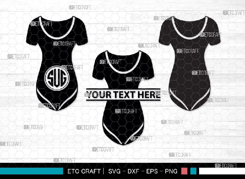 Womens Monogram, Womens Swimsuit Silhouette, Swimwear Svg, Short Sleeve Bodysuit Svg, Girl Swimsuit Svg, Bathing Suit Svg, Stylish Swimsuit Svg, Womens Swimsuit Svg, SB00045 Elegant Satin Bodysuit