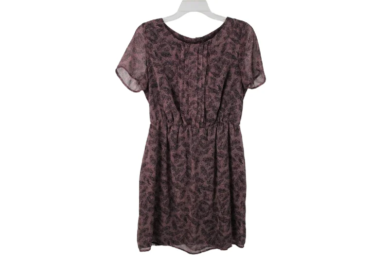 I Heart Ronson Pink Chiffon Dress | M Tunics Silk luxurious