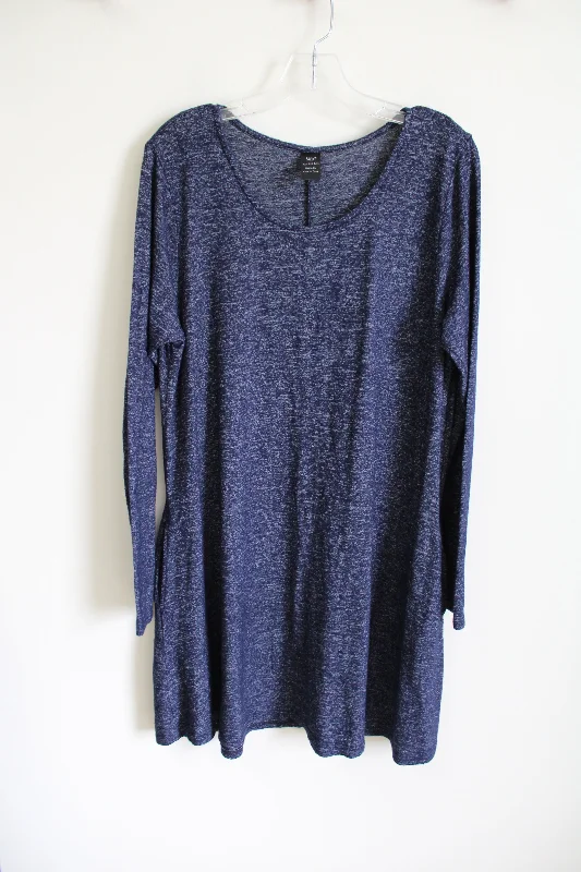 Lildy Blue Soft Knit Dress | L/XL Tunics Essential wardrobe