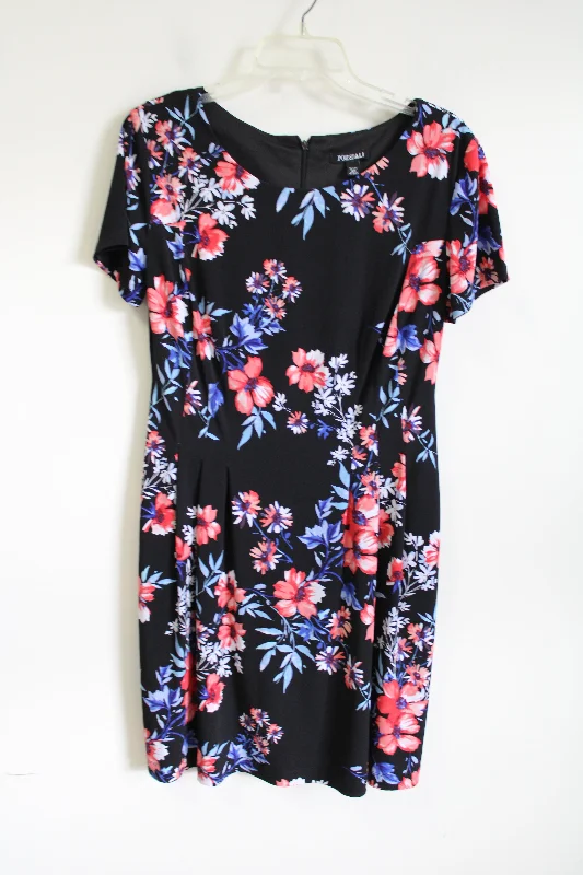 Roz & Ali Black Floral Dress | 10 Petite Tunics Sophisticated sleek