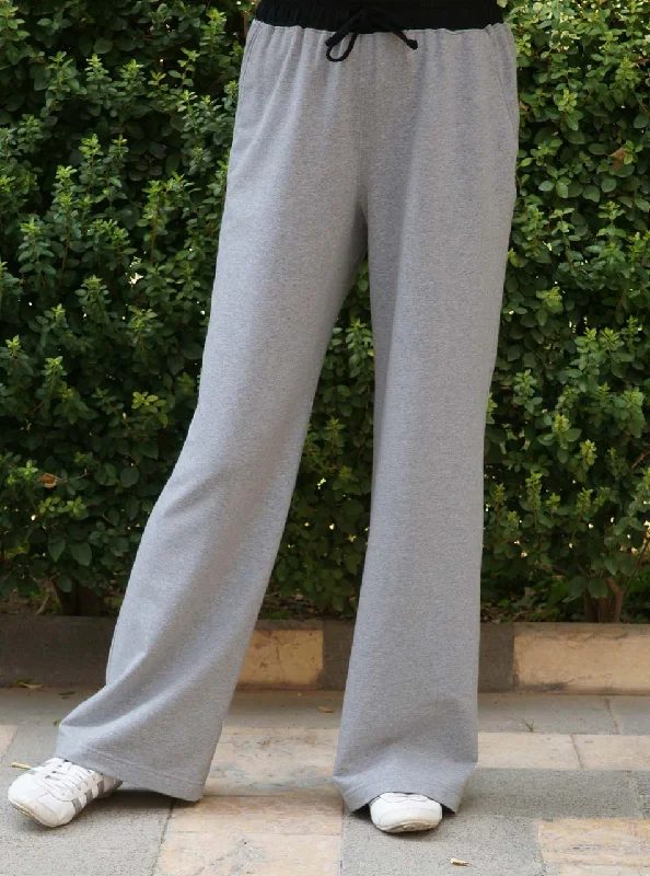 Contrast Waistband Track Pants Relaxed Casual Leggings