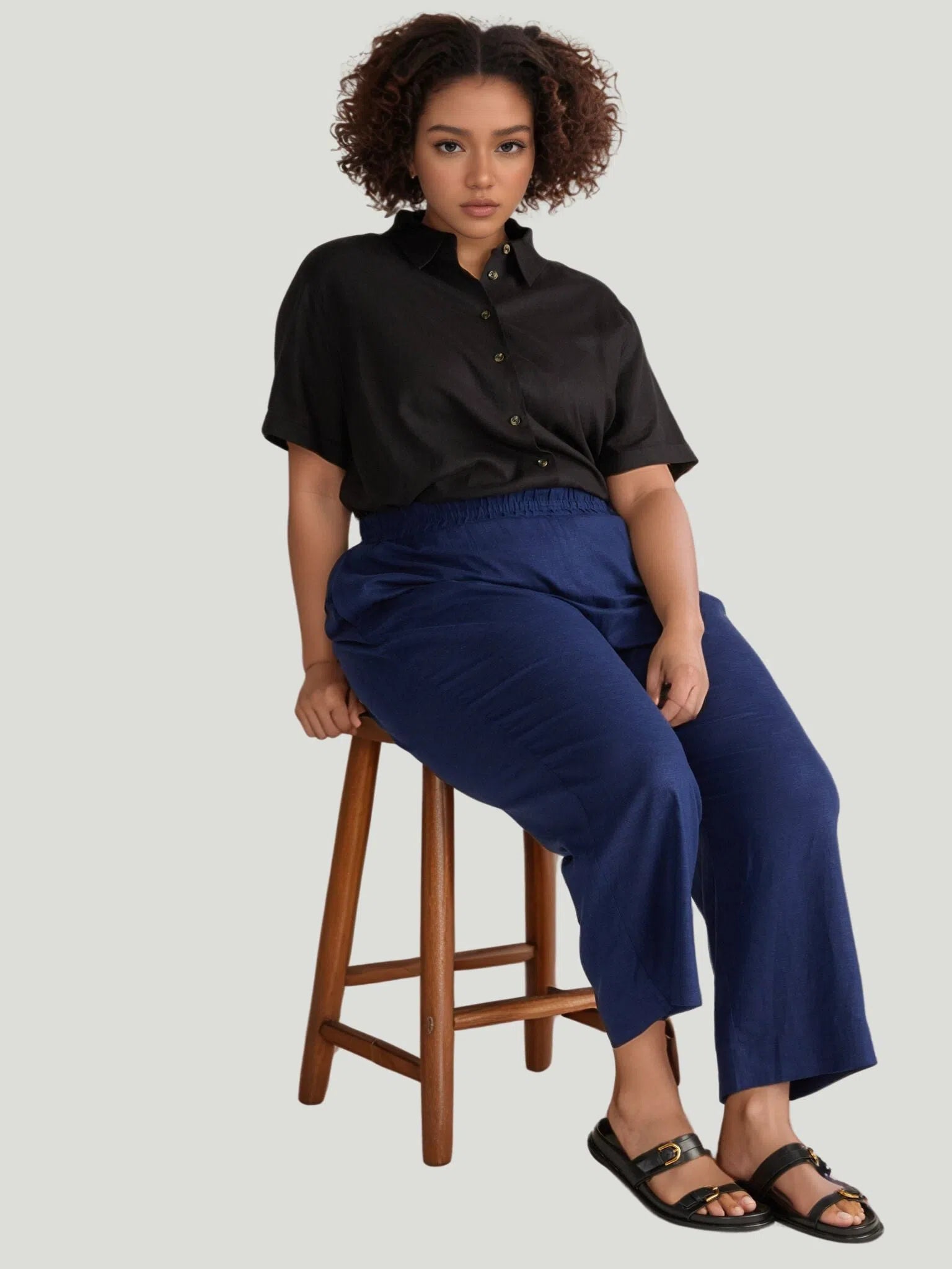 Universal Standard Iris Linen Pants Slim-Fit Leggings