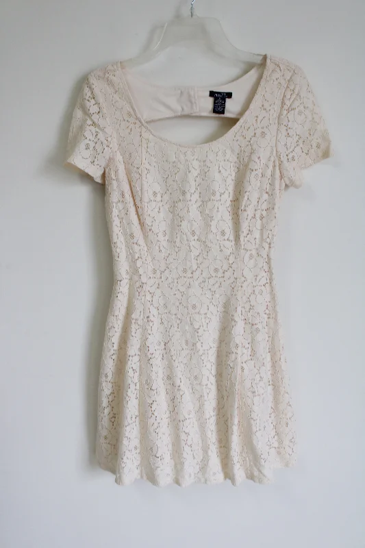Rue 21 Cream Lace Skater Dress | M Tunics Versatile stylish