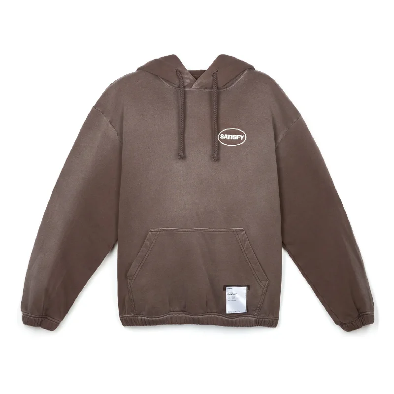 Satisfy SoftCell Hoodie Sun Bleached Brown Hoodie Crop Top Short Trendy