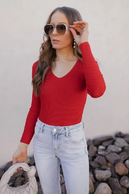 Sleek Simplicity Knit Sweater Top Fleece Sweater Nylon Polyester