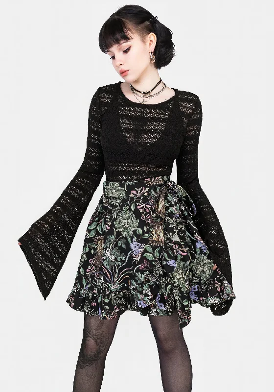 Beltane Frill Wrap Mini Skirt casual skirt length