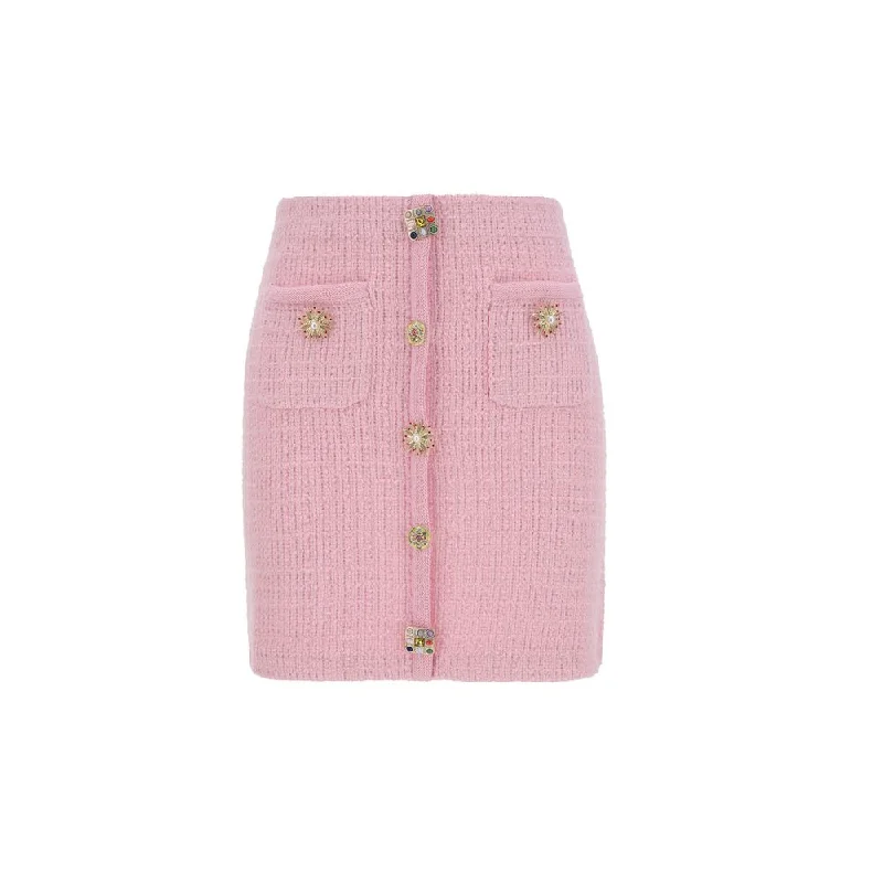 Self-Portrait Mini Women's Skirt denim skirt trendy