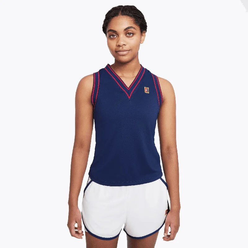 Nike Dri-FIT Slam New York Womens Tennis Tank Top high neck tank