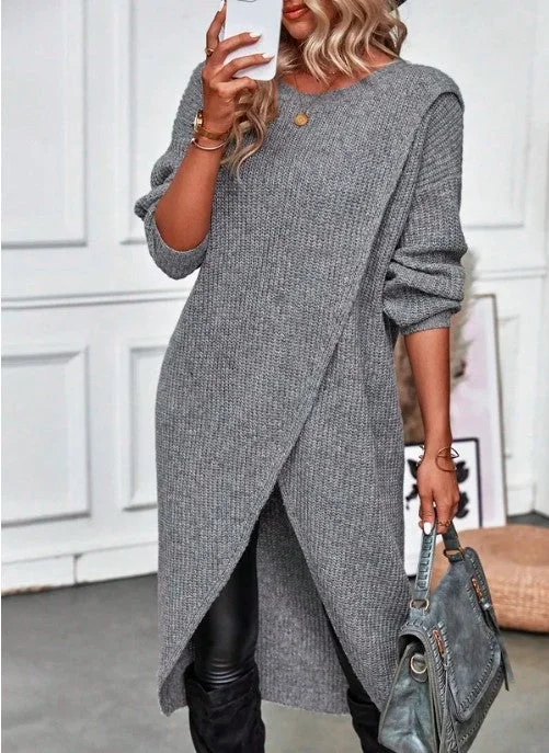 Jordin® | Stylish sweater dress Spandex Rayon Corduroy