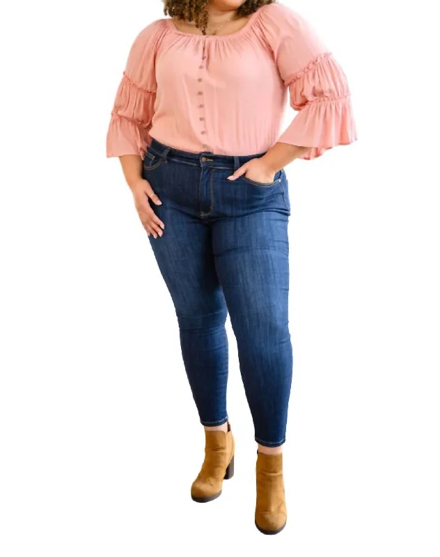 Sunset Sailing Bodysuit In Pink Stylish Bodysuit with Cross Front