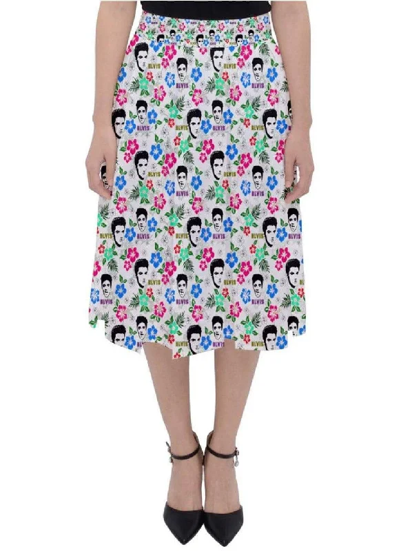 Hawaii Elvis Classic Midi Skirt breathable skirt fabric