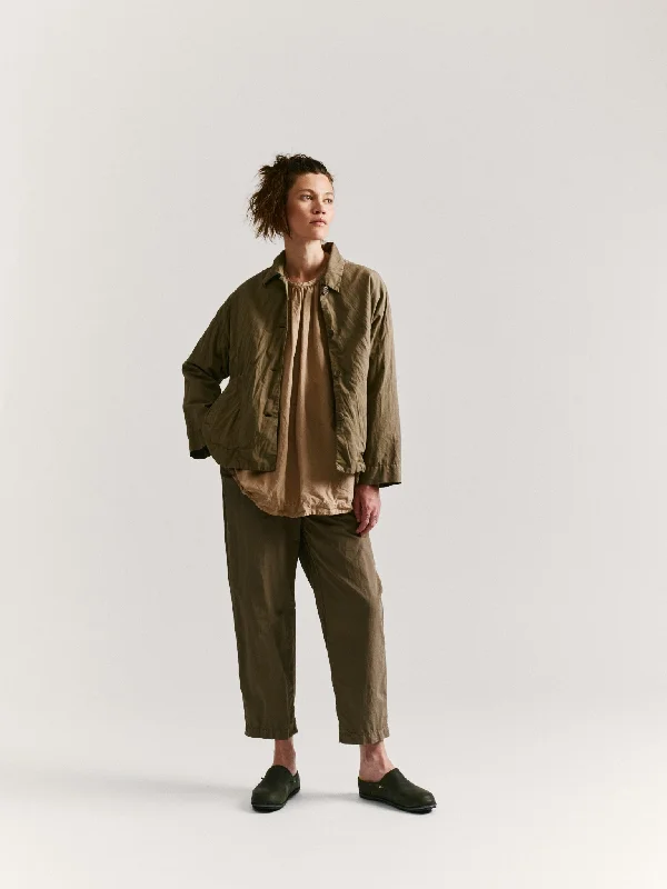 FABI ITALIEN PANT - LIN COT - OLIVE Chic Slim Fit Pants