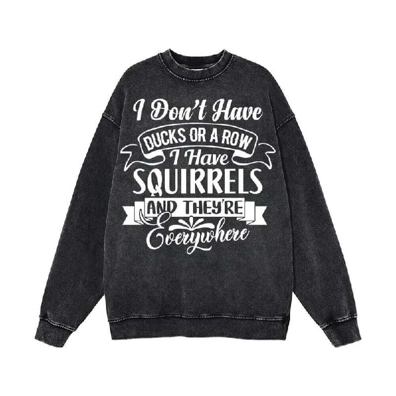 I’m Not Have Ducks Or A Row Vintage Washed Sweatshirt Hoodie with Drop Shoulder Relaxed Streetwear