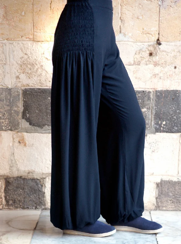 La Playa Smocked Pants Classic Straight Pants