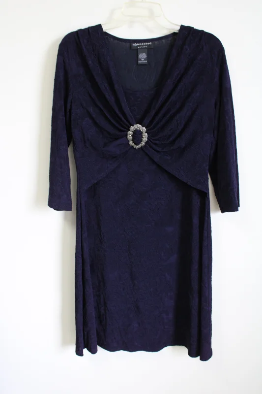 Connected Navy Blue Dress | 12 Petite Tunics Luxurious premium