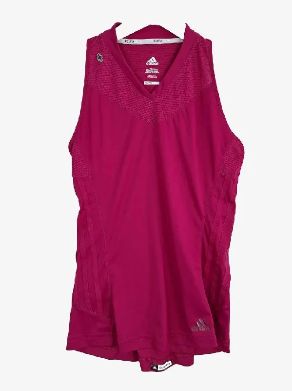 Adidas Magenta Climacool Tank Top Size 10 adorable tank top