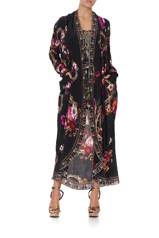 LONG CASUAL JACKET WITH POCKETS MIRROR MIRROR Jersey Jacket Tulle Jacket Batik Jacket