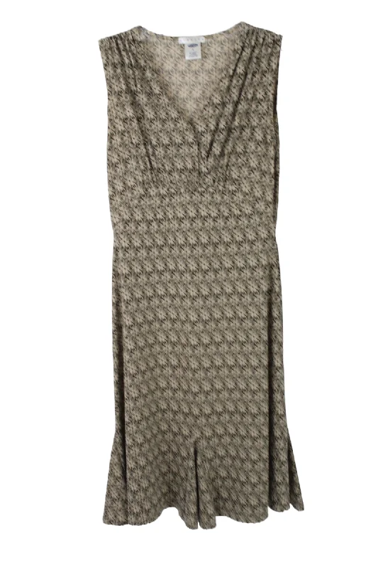 Old Navy Brown Patterned Dress | S Tunics Luxurious high-end