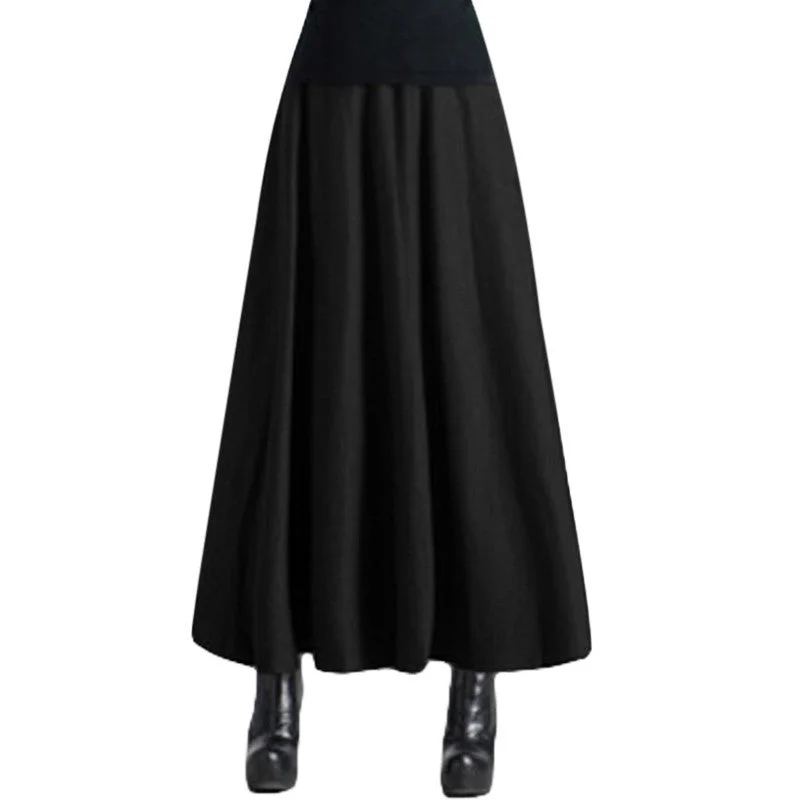 elegant Skirt High Waist Women Long Warm Woman Skirt Woolen plus sizeXXL tulle skirt dreamy