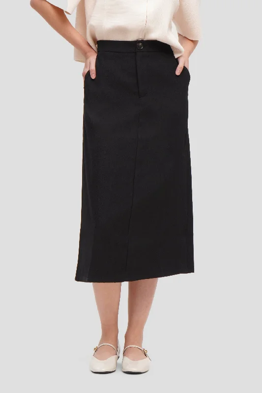 Midi Skirt velvet skirt rich