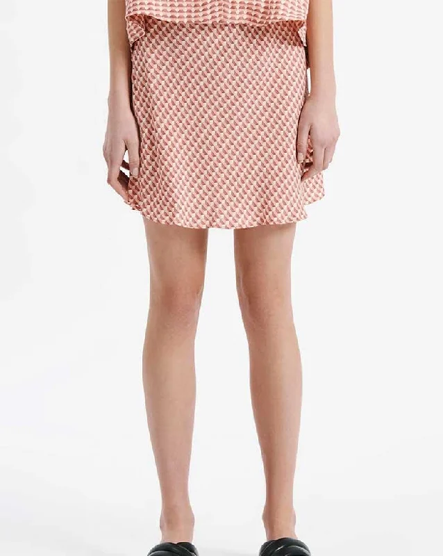 Rhys Cupro Mini Skirt lace skirt intricate