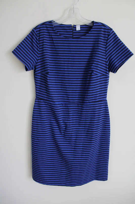 Old Navy Blue Striped Dress | L Tunics Canvas sturdy