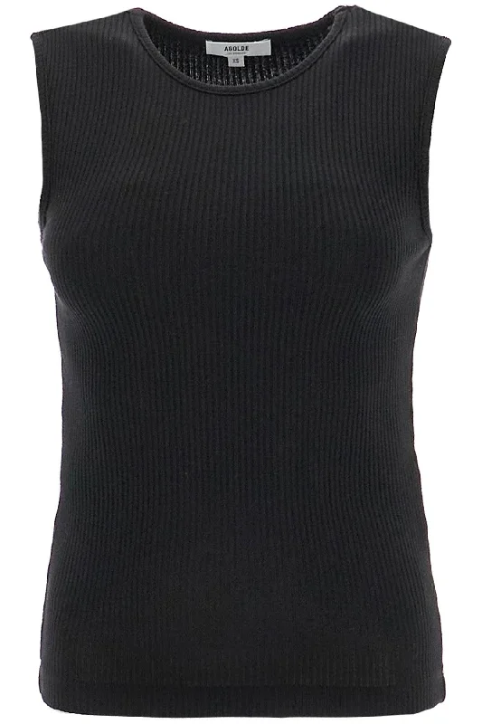 'ribbed Binx Tank  - Black black tank top