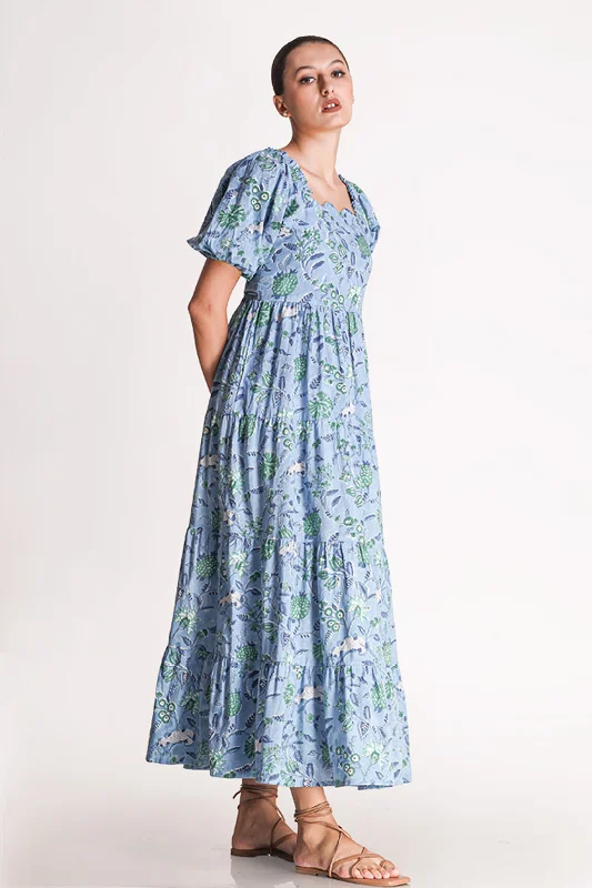 Avril - Floral Motif Dress Tunics Stylish elegant