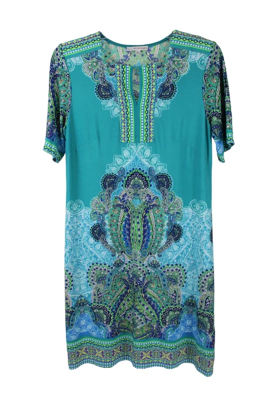 Sandra Darren Blue Green Dress | 8 Tunics Versatile functional