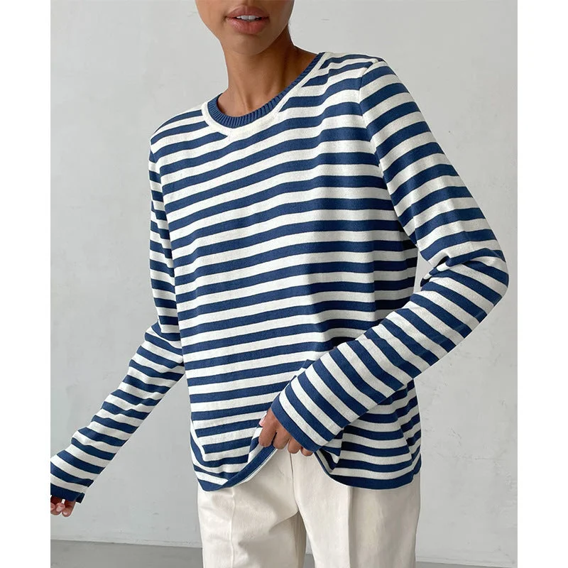 Cherrie® | Classic striped sweater Plaid Sweater Polka Dot Checkered