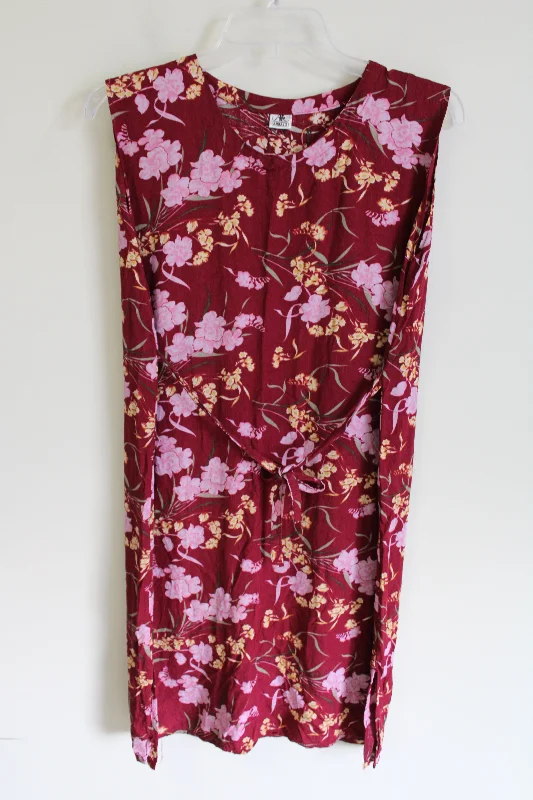Arbaco Maroon Floral Dress | XL Tunics Versatile stylish