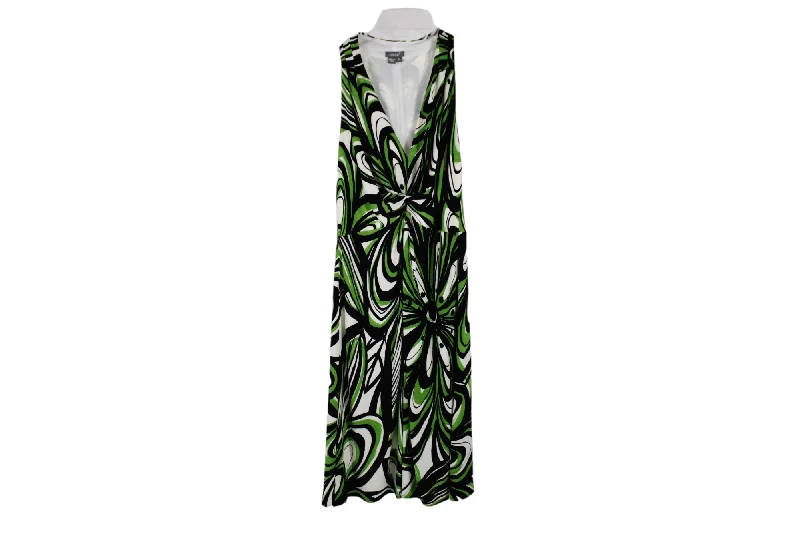 Muse Green Black Dress | 8 Tunics Satin smooth