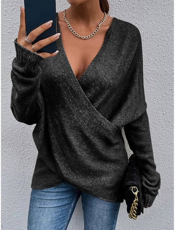 Gabrielle® | Stylish knitted sweater Fleece Sweater Nylon Polyester