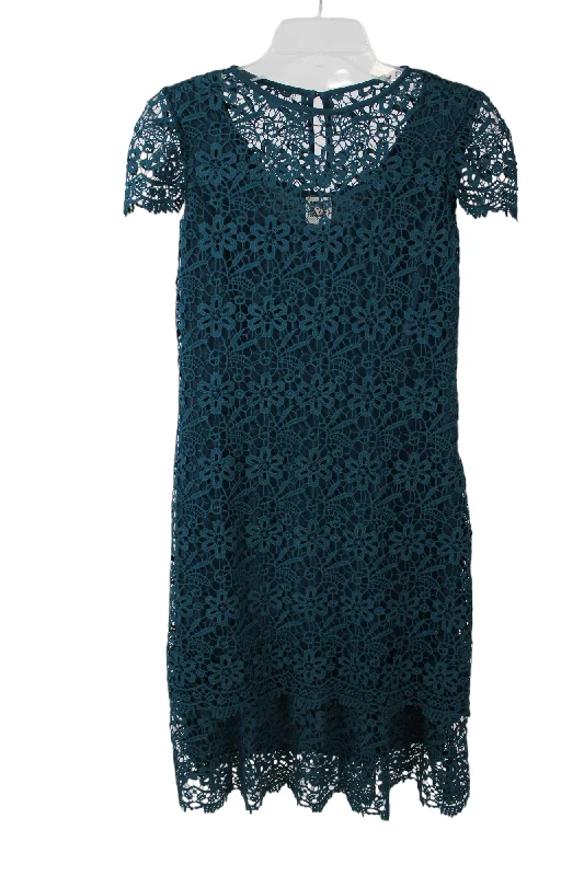 Anne Klein Teal Green Lace Dress | 4 Tunics Sophisticated sleek