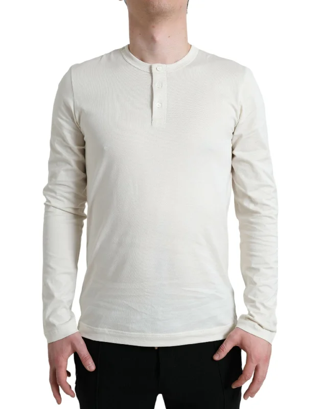 Elegant Off White Cotton Sweater Wool Sweater Cotton Sweater Cashmere Sweater