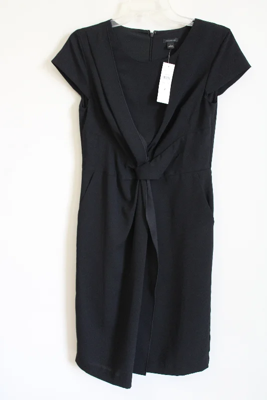 NEW Ann Taylor Black Twist Front Dress | 2 Tunics Fashionable chic
