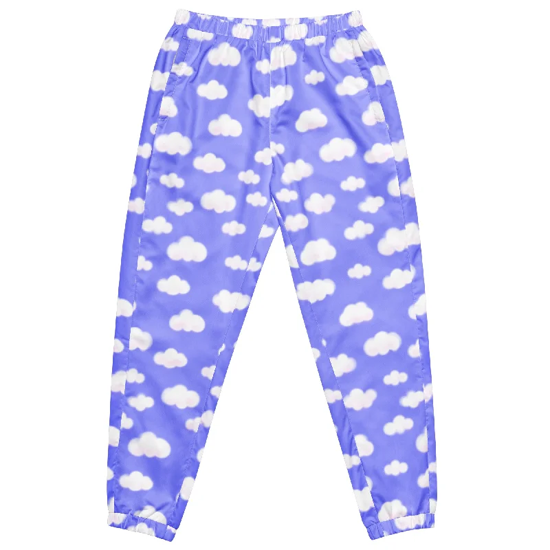 Dreamy Clouds Unisex Track Pants (Periwinkle) Trendy Palazzo Pants