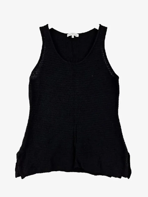 Veronika Maine Scoop Neck Knitted Tank Top Size L pastel tank top
