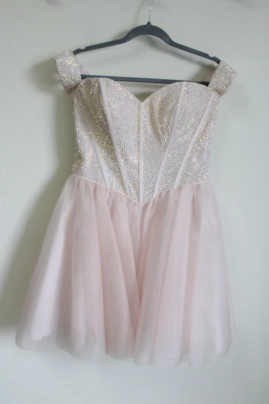 NEW Alyce Paris Corset Tulle French Pink Beaded Dress | 10 Tunics Fleece cozy