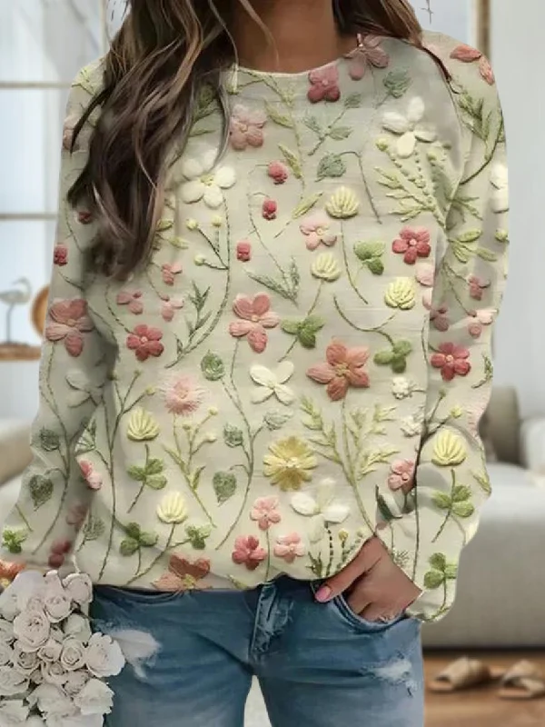 Laura® | Fashionable ladies sweater Fleece Fabric Down Fabric Feather Fabric