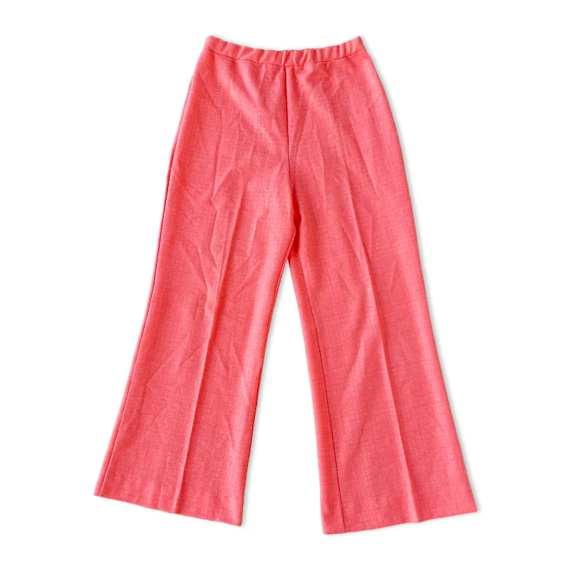 Vintage 70s High Rise Peach Pants Modern Bootcut Pants