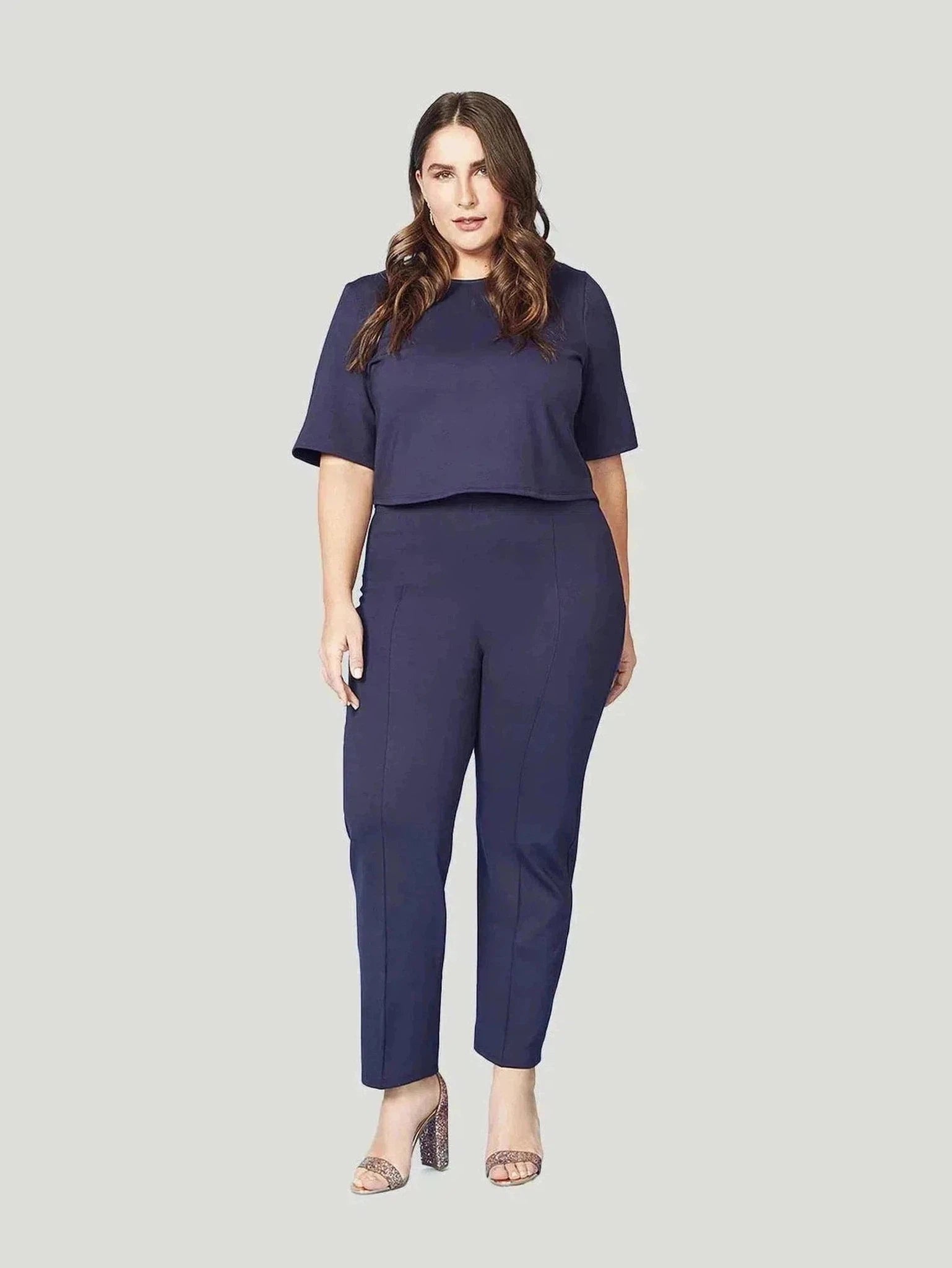 Ripley Rader Plus Size Slim Leg Pants Modern Stretch Trousers