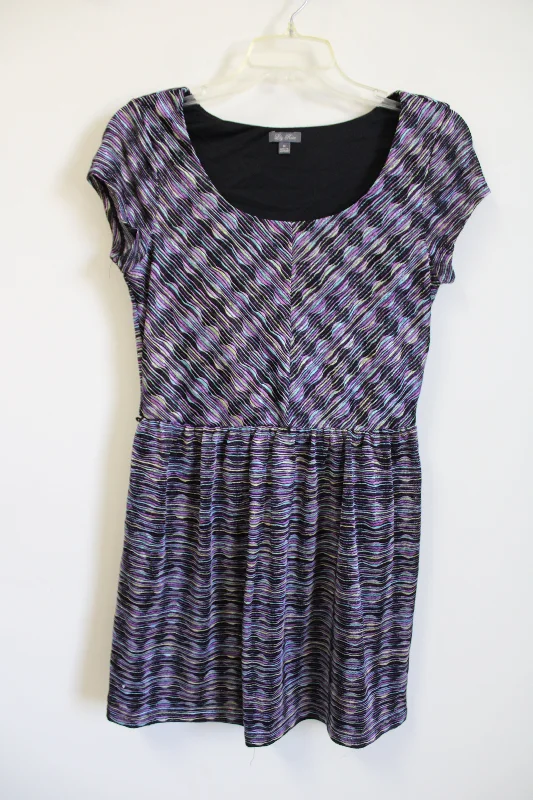 Lily Rose Purple Woven Dress | M Tunics Occasion special