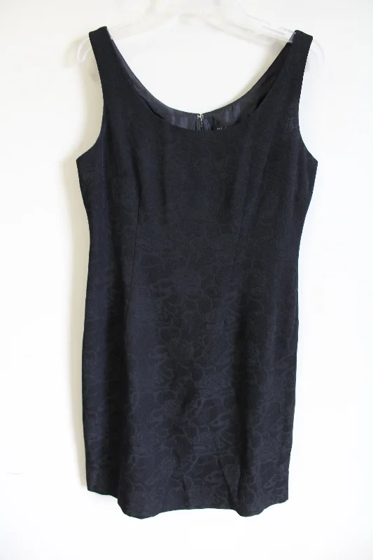 Blacker By Stanley Blacker Vintage Floral Black Dress | 10 Tunics Custom made