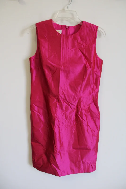 Talbots Hot Pink Silk Dress | 8 Tunics Solid Classic