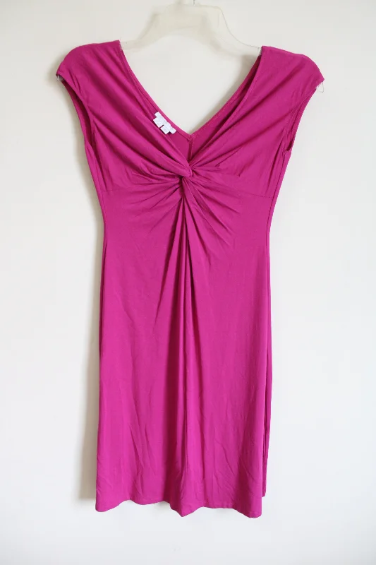 London Times Pink Fitted Dress | 4 Halter Neckline Beach