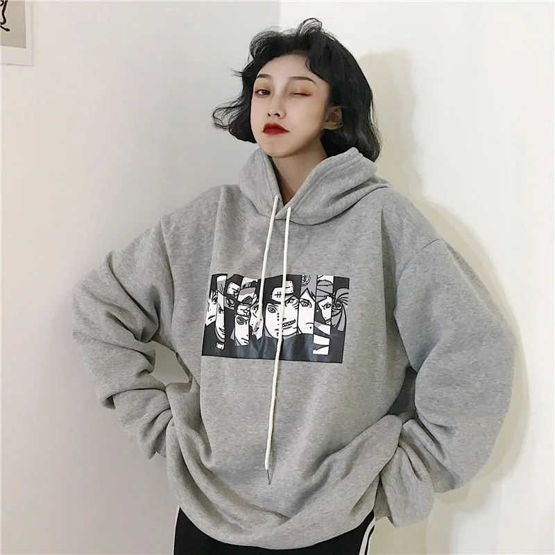 Plus Velvet Women Sweatshirts Hoodie with Puffed Sleeves Voluminous Trendy
